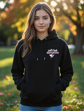 Loony Looms Premium Black Hoodie for Women– Soft Cotton BLEND , Minimal Design, All-Season Comfort