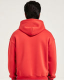 Loony Looms "Proud Wiener" Funky Graphic Hoodie – Fire Red (350 GSM)