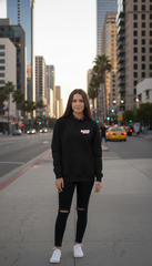 Loony Looms "Democracy Manifest" Judo Academy Streetwear Hoodie β Black (350 GSM)