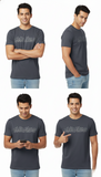 Loony Looms "Hello There Handsome" Typography T-Shirt β Anthracite Grey (100% Bio-Washed Cotton)
