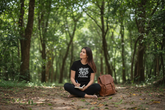 Loony Looms Black Premium Cotton T-Shirt – Soft, Breathable, Classic Fit