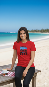 Loony Looms Red Premium Cotton T-Shirt – Soft, Breathable, Classic Fit