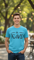 Loony Looms Classic Blue Short Sleeve Round Neck T-Shirt with typography printed T-Shirt.