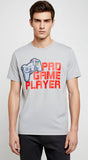 Loony Looms Men's Casual Gaming Print T-Shirt (Grey)