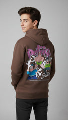 Loony Looms Patrick "Nahhh" Streetwear Hoodie Coffee Brownn all GEN-Z.