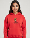 Loony Looms "Proud Wiener" Funky Graphic Hoodie – Fire Red (350 GSM)