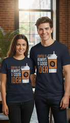 Loony Looms Navy Blue Premium Cotton T-Shirt – Soft, Breathable, Classic Fit