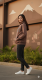 Loony Looms Unisex M.I.L.F I Love Fuji Streetwear Hoodie – Coffee Brown Premium quality hoodies