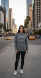 Loony Looms "Everything I Want To Do Is Illegal" Premium Streetwear Hoodie for Women's – Slate Grey Premium quality hoodies