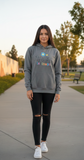 Loony Looms "Everything I Want To Do Is Illegal" Premium Streetwear Hoodie for Women's – Slate Grey Premium quality hoodies
