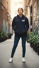 Loony Looms "Democracy Manifest" Judo Academy Streetwear Hoodie – Navy Blue(350 GSM)