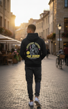 Loony Looms "Democracy Manifest" Judo Academy Streetwear Hoodie – Black Premium quality hoodies