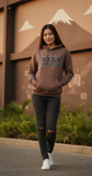 Loony Looms Unisex M.I.L.F I Love Fuji Streetwear Hoodie – Coffee Brown Premium quality hoodies