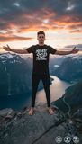 Loony Looms Black Premium Cotton T-Shirt – Soft, Breathable, Classic Fit