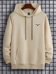 Premium Beige Hoodie for Men – Soft Cotton Blend, Minimal Design, All-Season Comfort