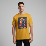 Loony Looms Shinobi Spirit: Vibrant Naruto Inspired Mustard T-Shirt