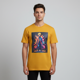 Loony Looms Shinobi Spirit: Vibrant Naruto Inspired Mustard T-Shirt
