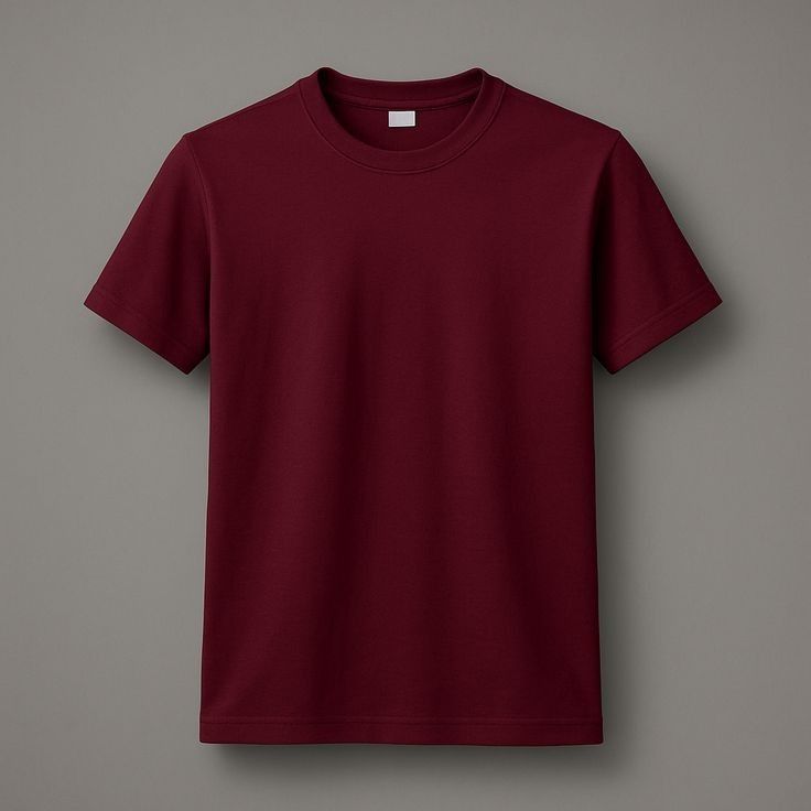 Premium Maroon Cotton T-Shirt – Soft, Breathable, Classic Fit
