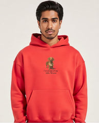 Premium Red Hoodie for Men – Soft Cotton Blend, Minimal Design, All-Season Comfort